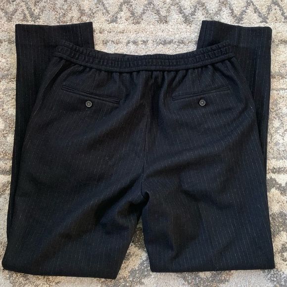 J. Crew Destination Wool Charcoal Gray Pinstripe Pants 32x32 - Picture 2 of 10